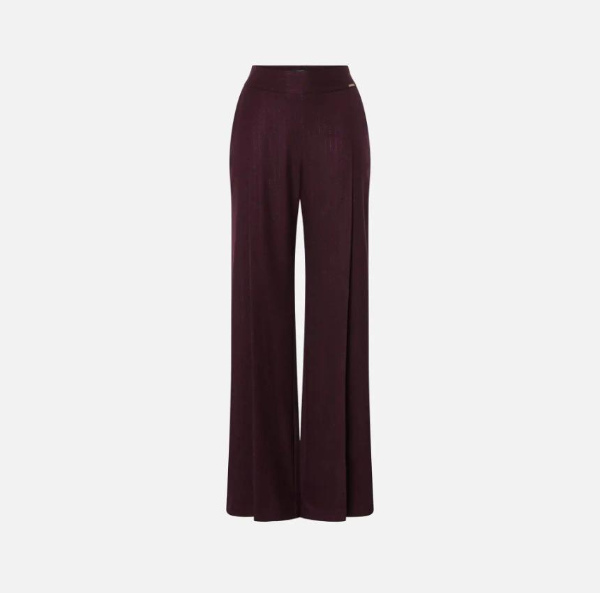 Pantalón raya diplomática burdeos
