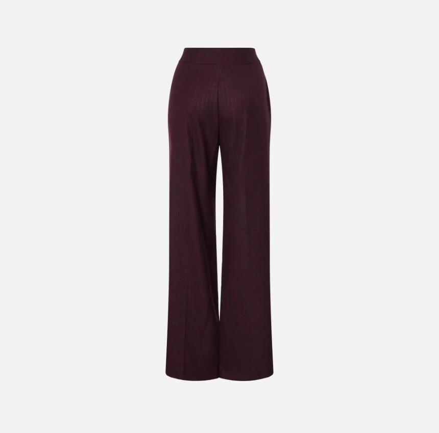 Pantalón raya diplomática burdeos
