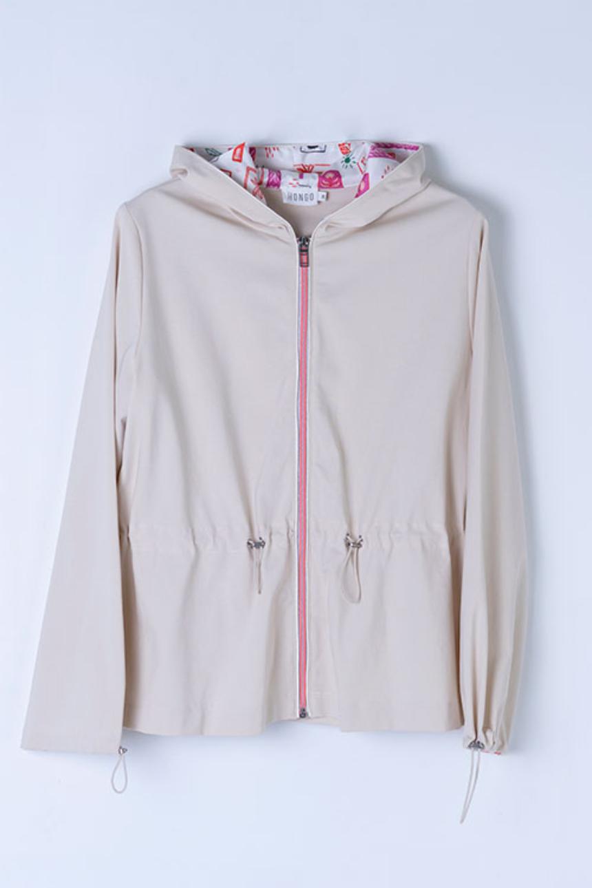 Chaqueta con capucha y cremallera