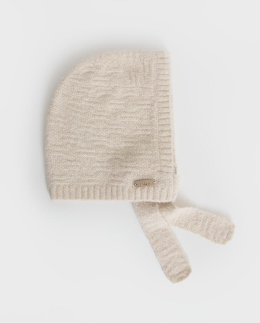 Gorro balaclava mezcla lana crudo