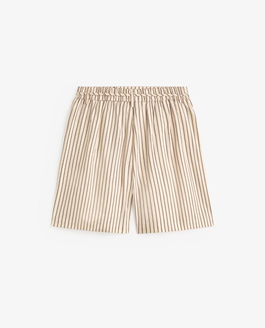 Shorts popelín rayas