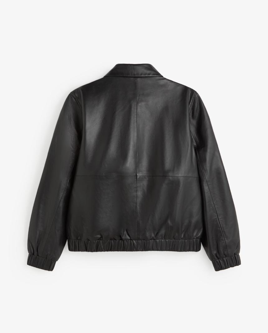 Cazadora de piel bomber