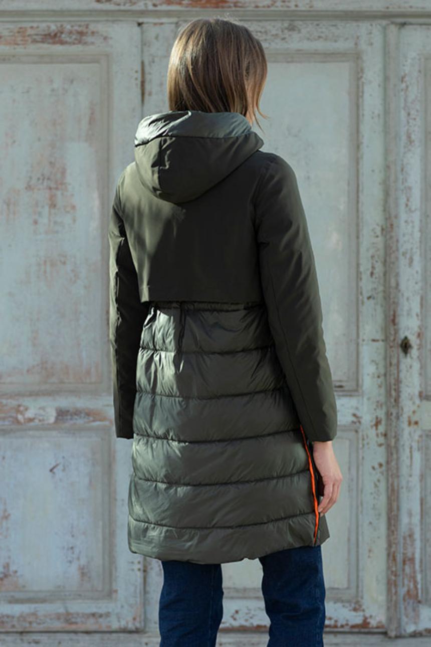 Parka verde acolchada