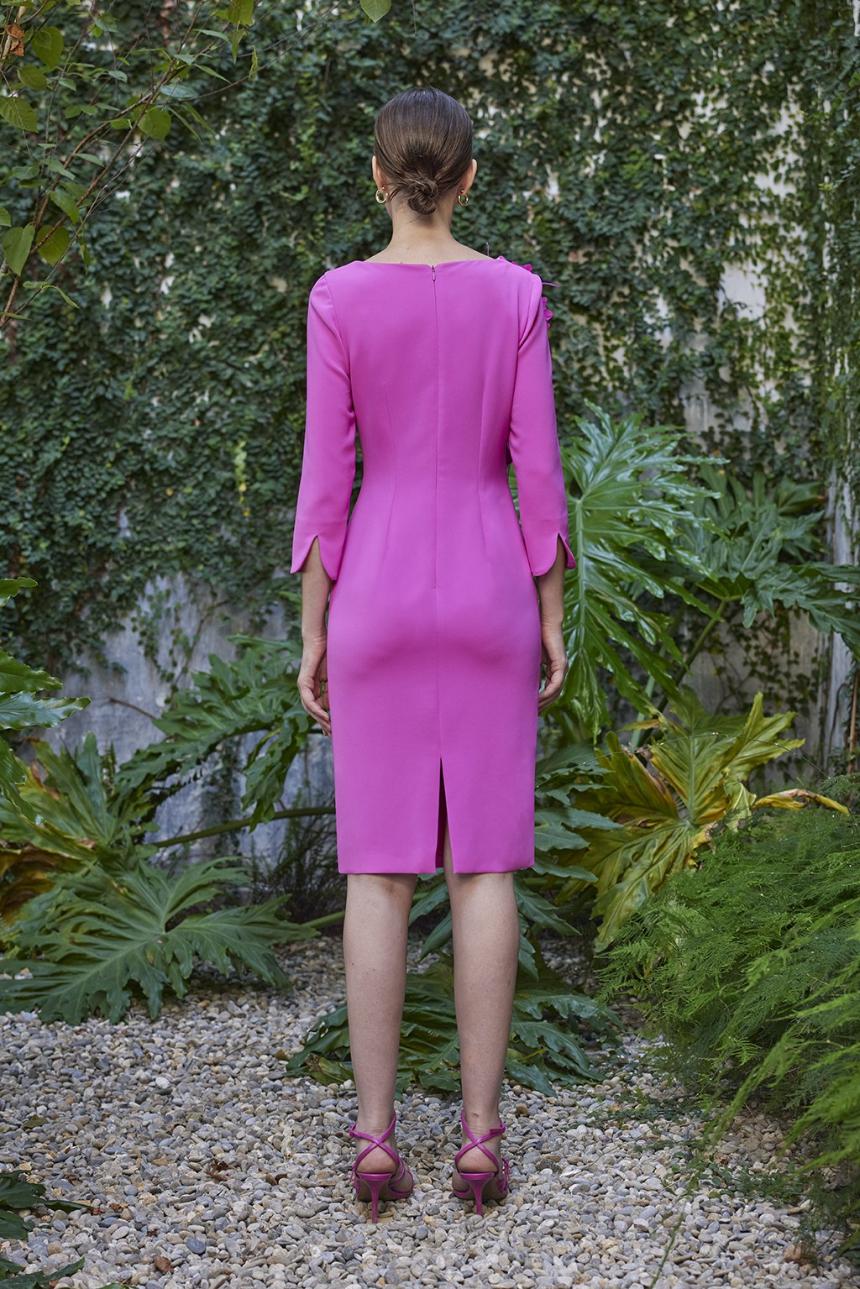 Vestidos pliegues flores