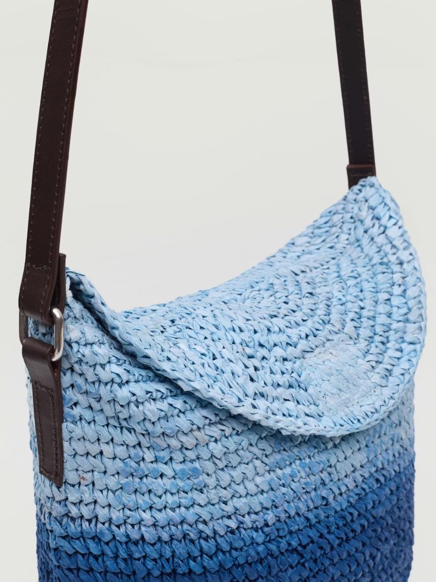 Bandolera de rafia fantasía