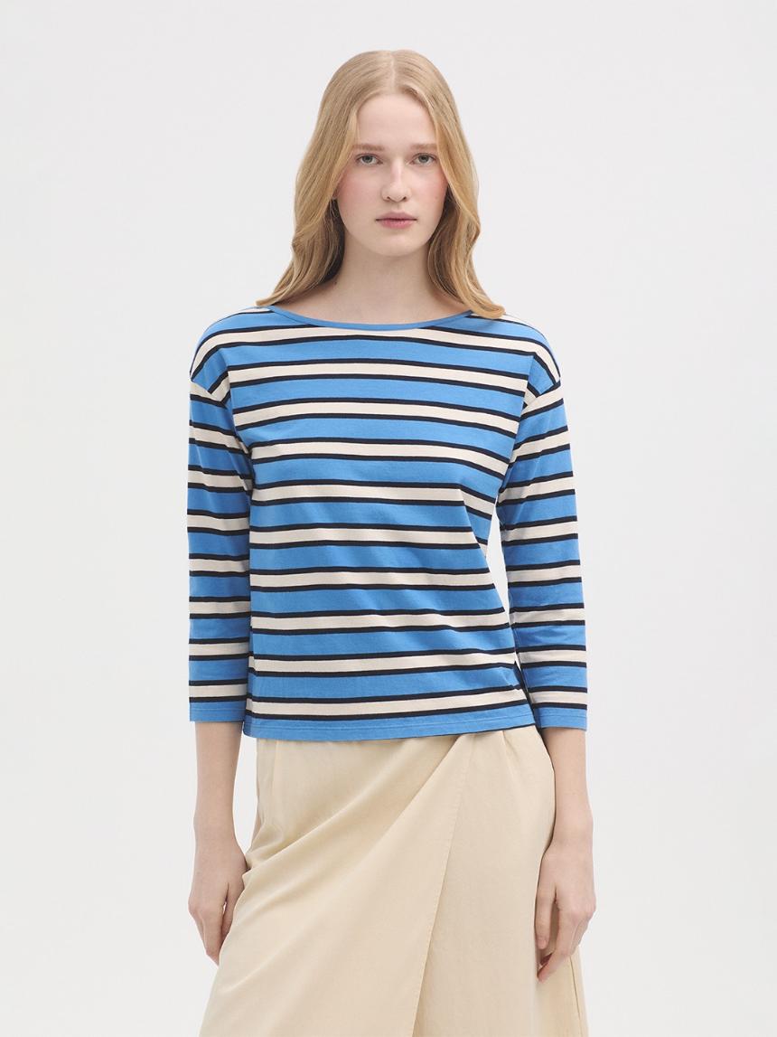 Camiseta rayas escote barco