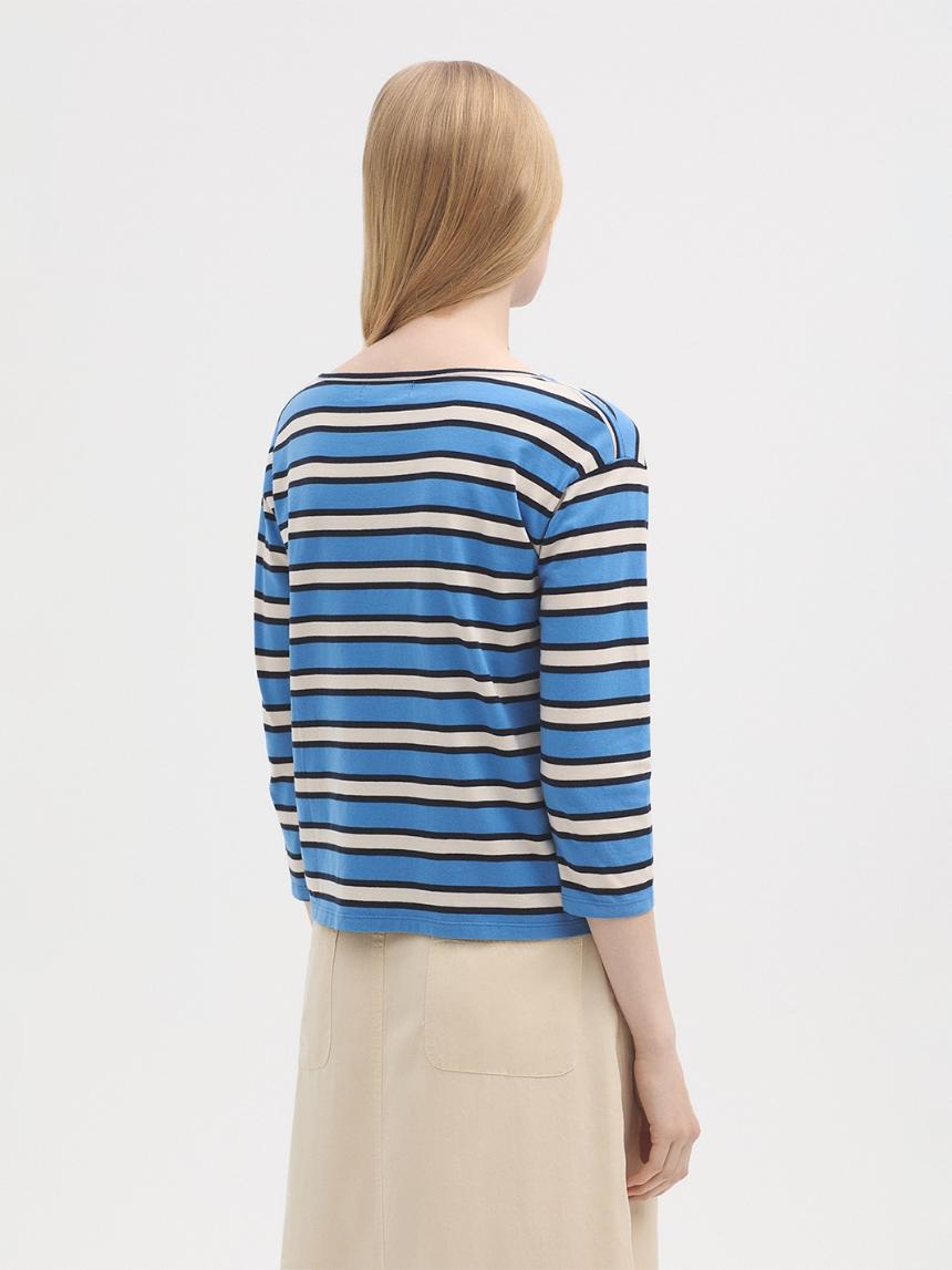 Camiseta rayas escote barco