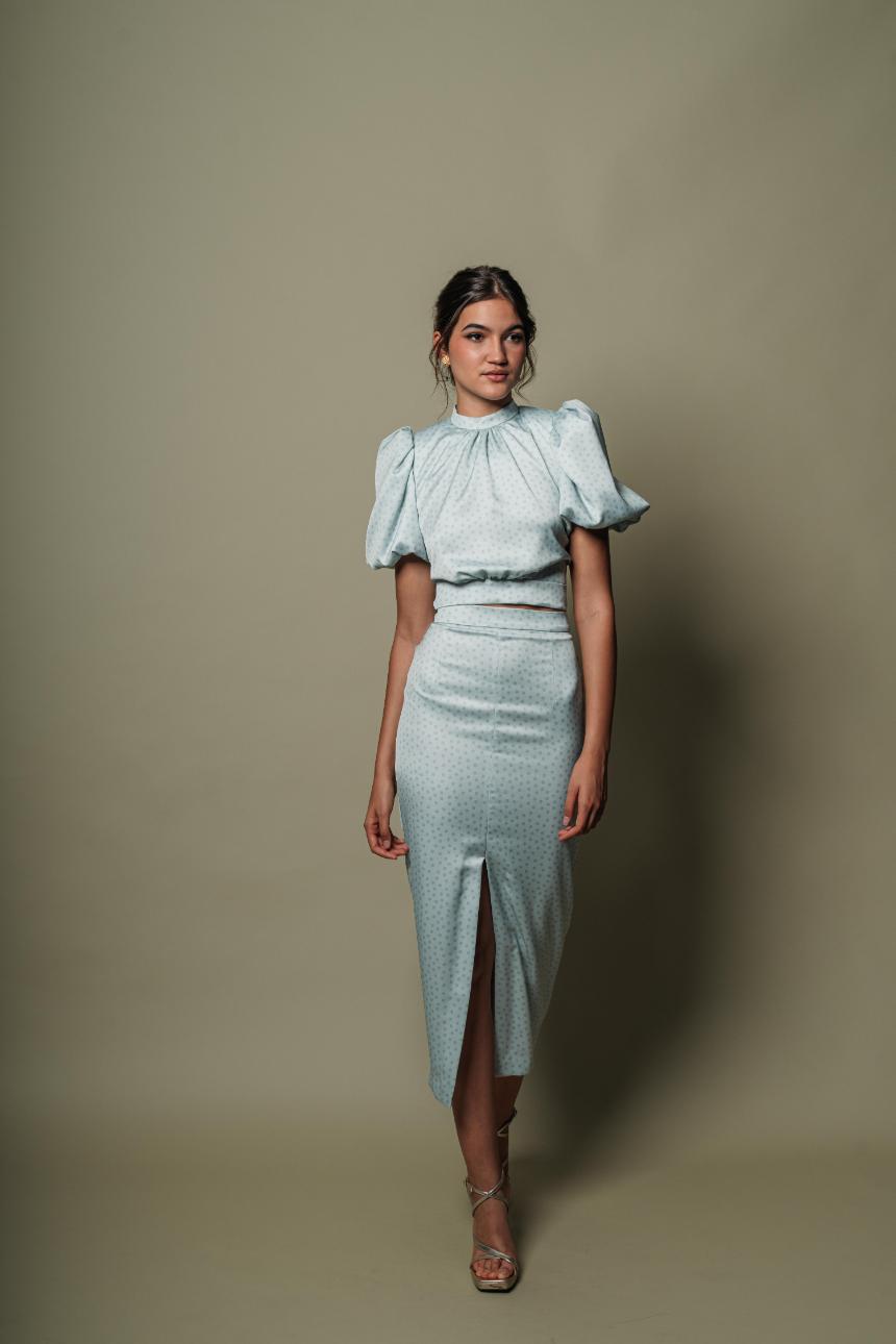 Conjunto Antonella lunares