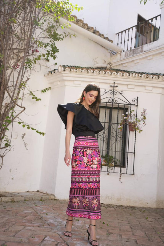 Conjunto top y falda MARA BLANCA MARTIN