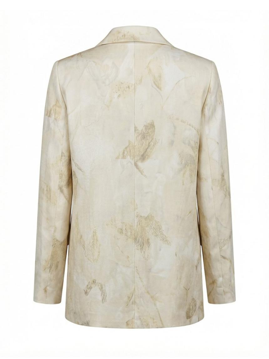 Blazer retro estampada
