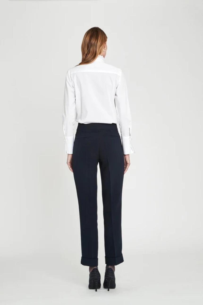 Camisa blanca con jaretas