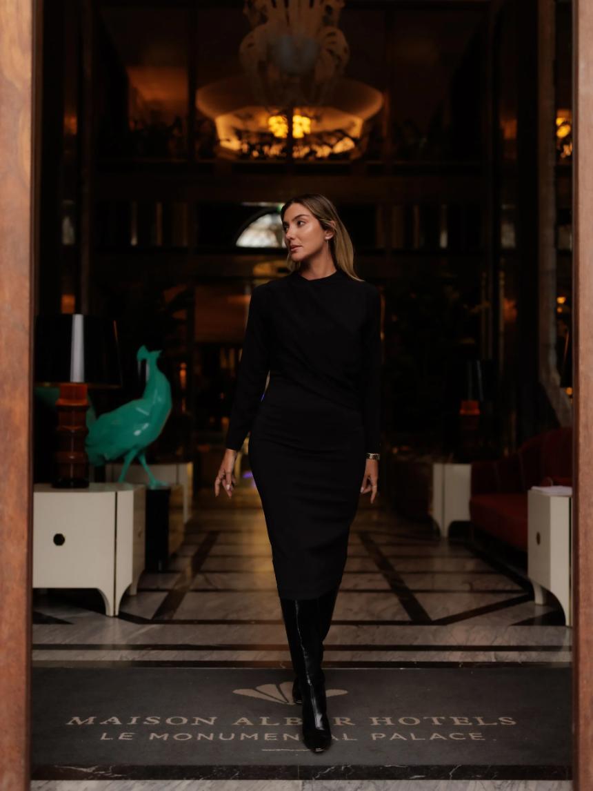 Vestido con detalle drapeado