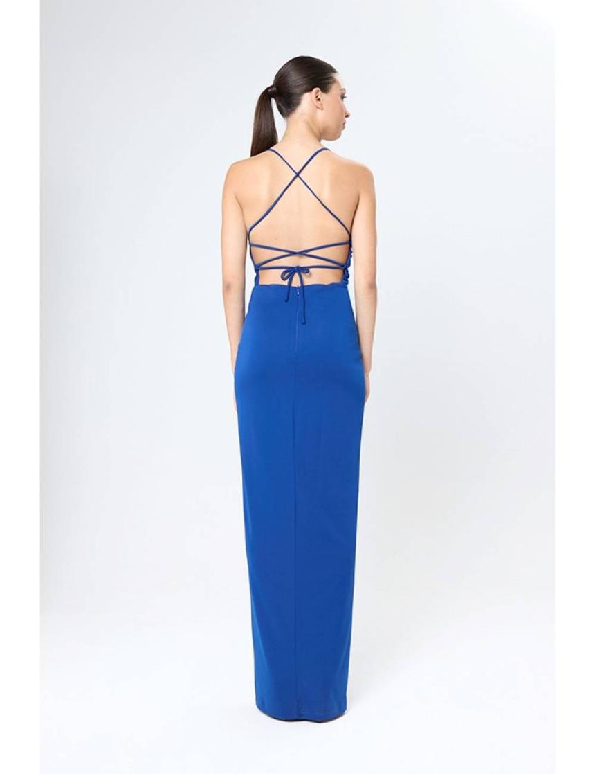 Vestido largo cut out 4858