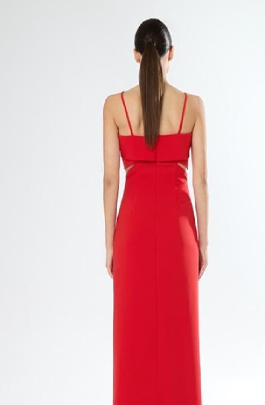 Vestido de fiesta rojo Carla Ruiz