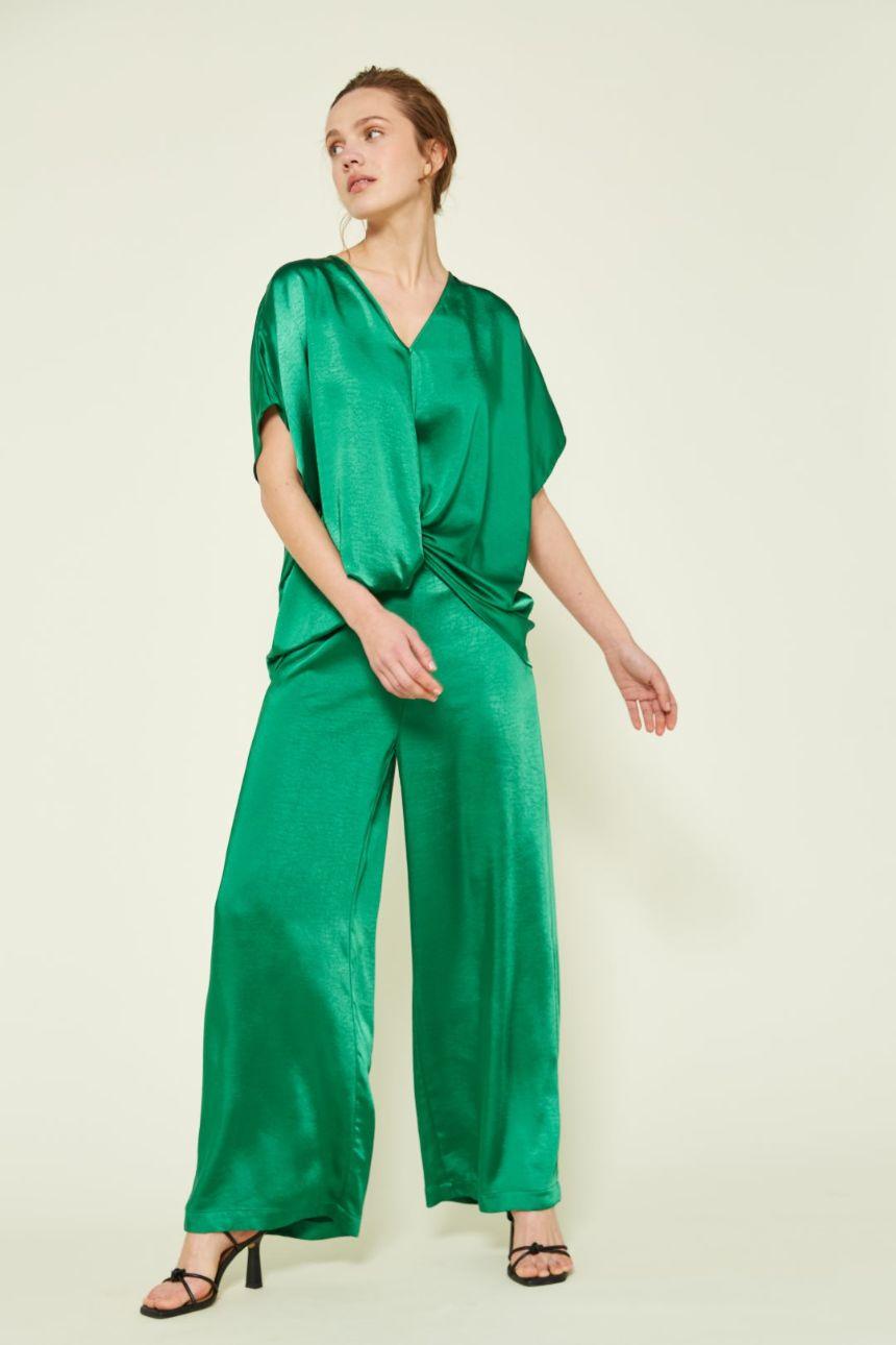 Blusa satén - Wengué Ana y Carmen - Camisas, blusas y camisetas - Van-Dos