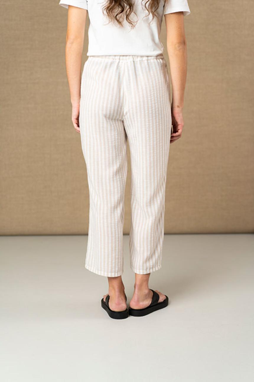 Pantalón fluido rayas