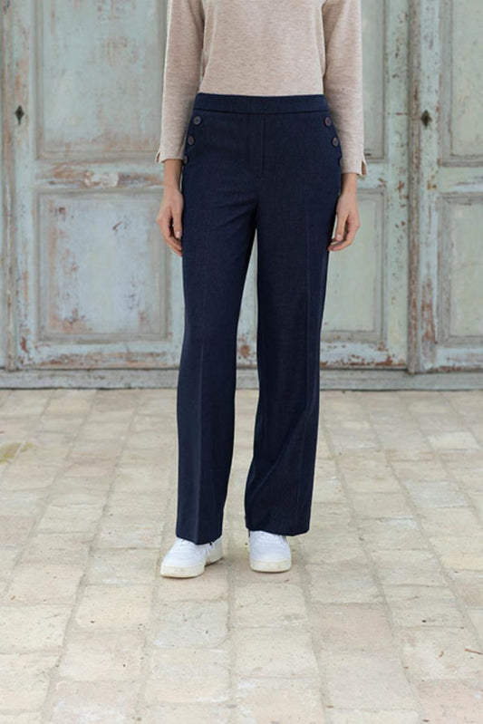 Pantalón denin botones