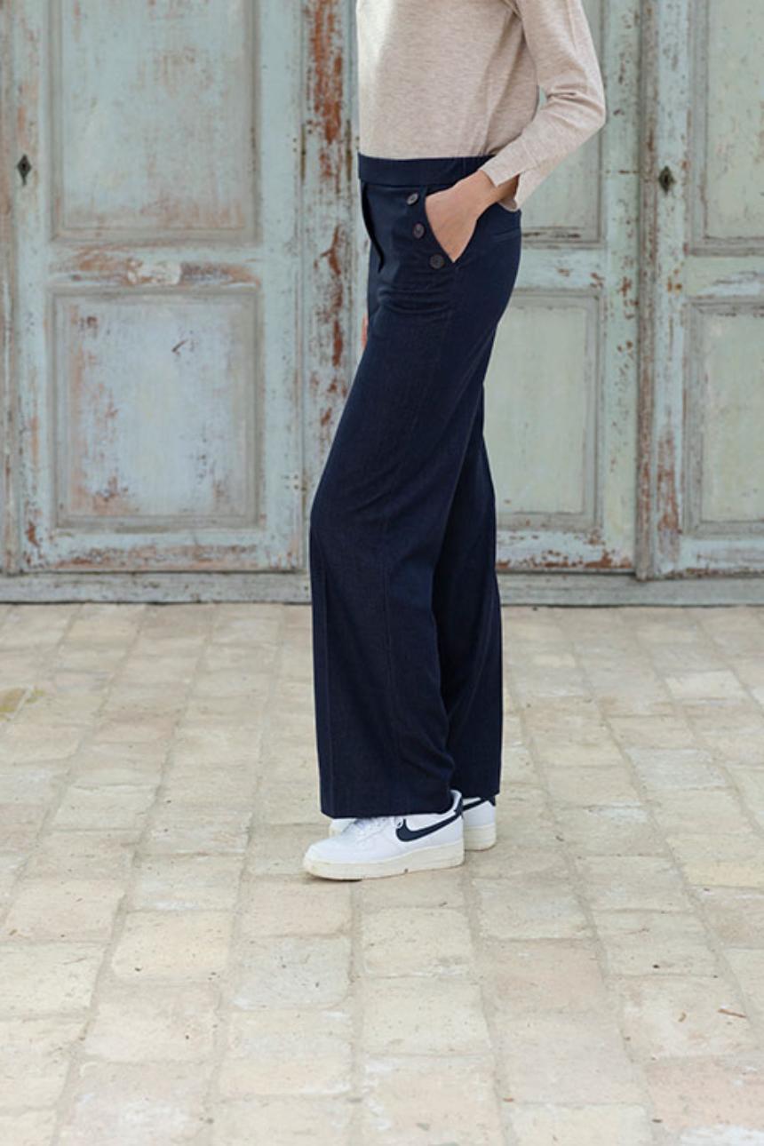 Pantalón denin botones
