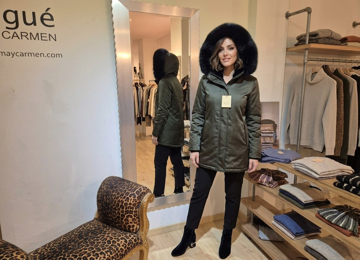 Parka militar Satinette Elisabetta
