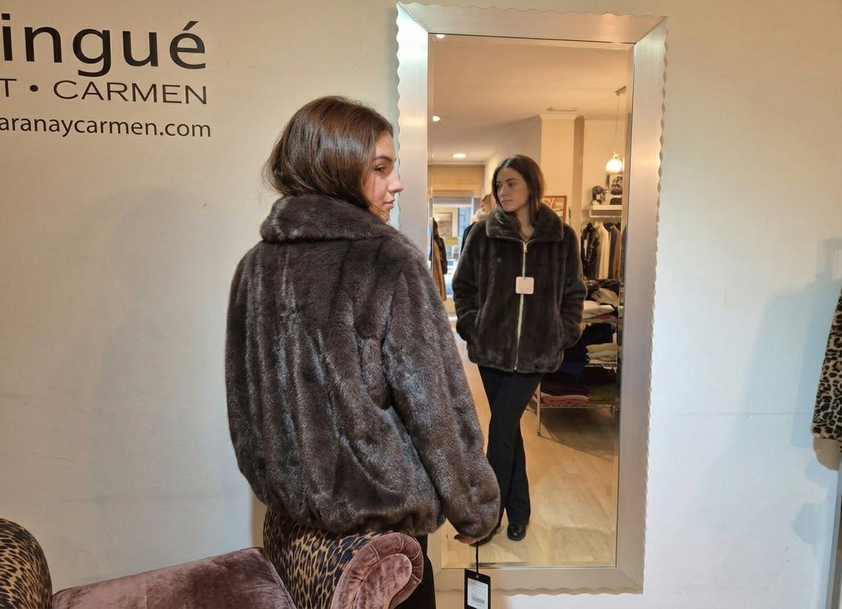 Cazadora bomber de pelo