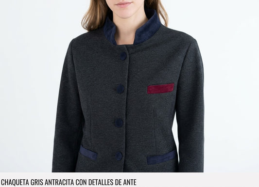 Chaqueta gris antracita