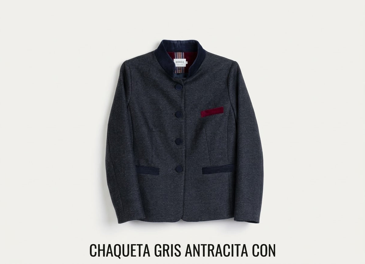 Chaqueta gris antracita