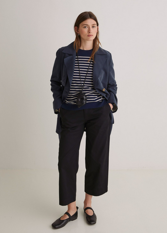 Pantalones regular fit 100% algodón negro