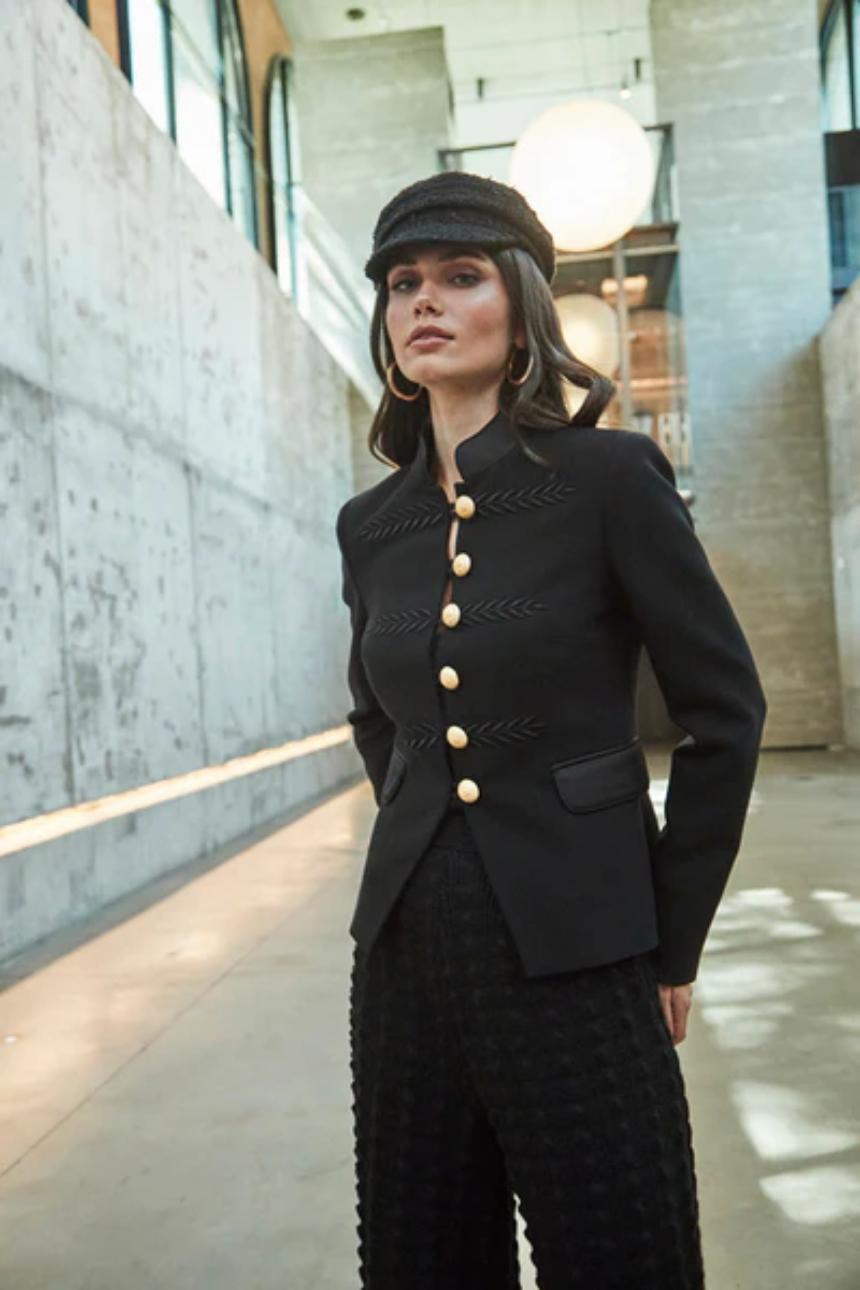 Blazer espigas renata black