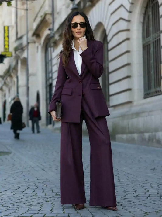 Blazer raya diplomática lana