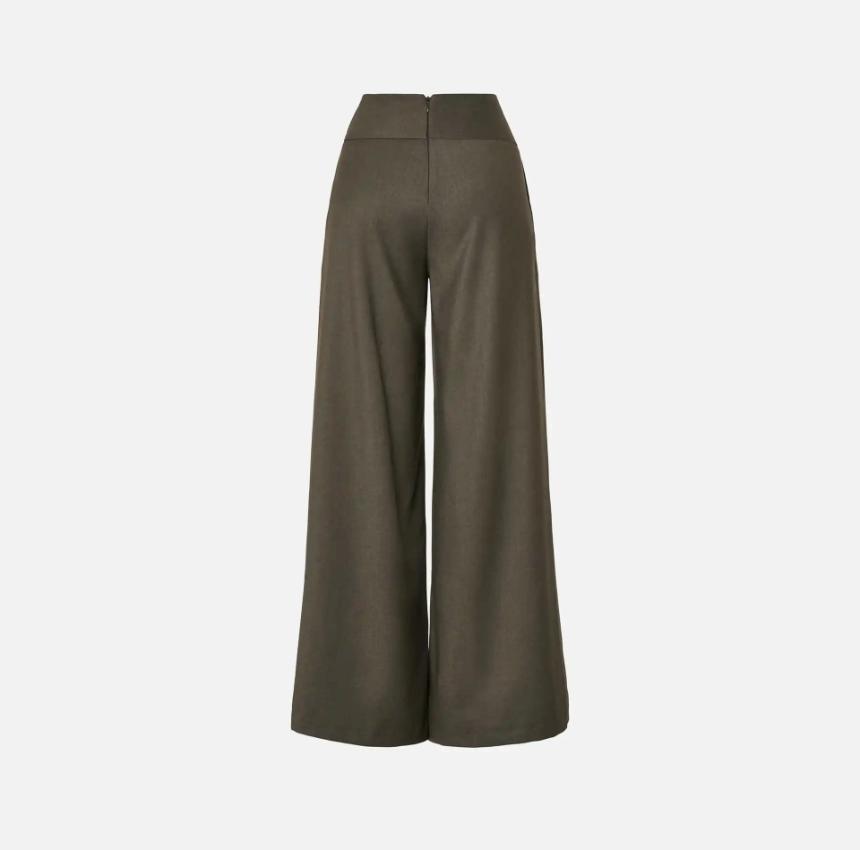 Pantalones lisos de corte ancho