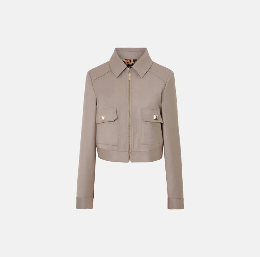 Bomber cuello camisero