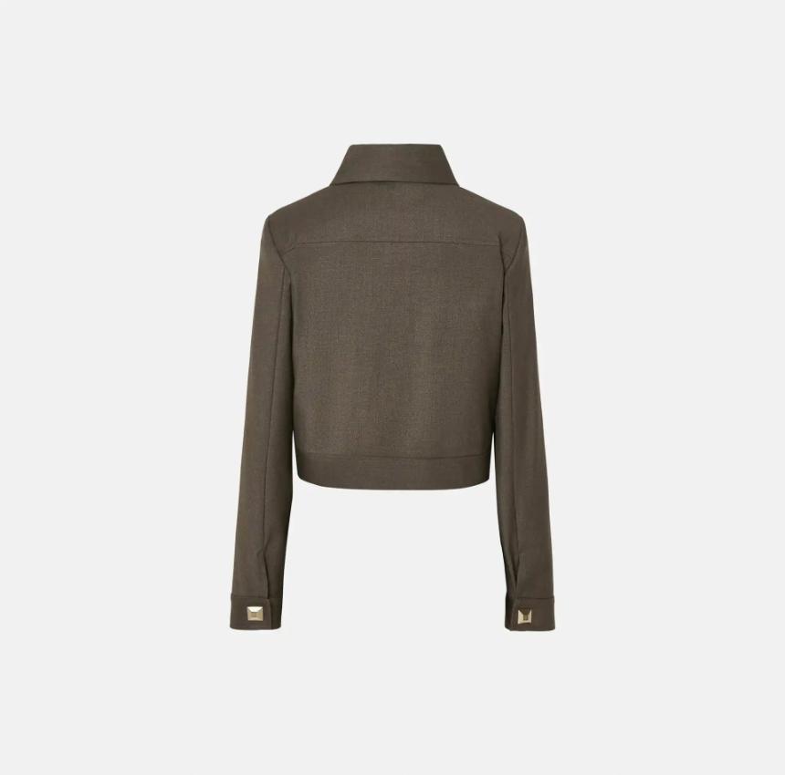 Bomber cuello camisero
