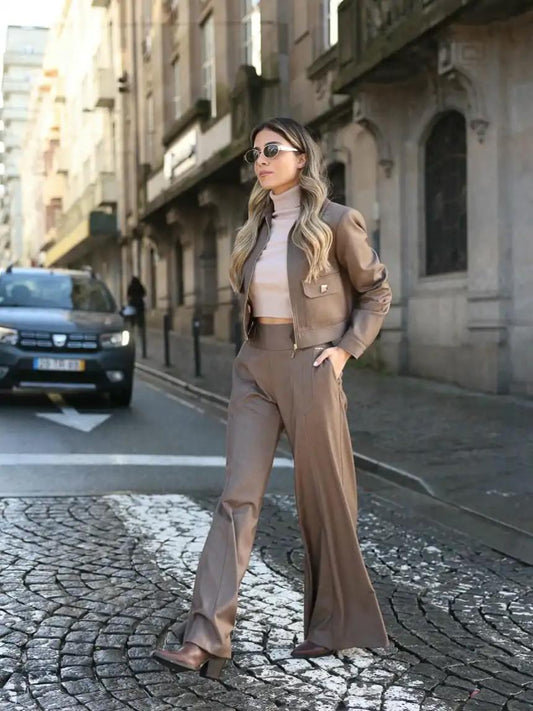Bomber cuello camisero
