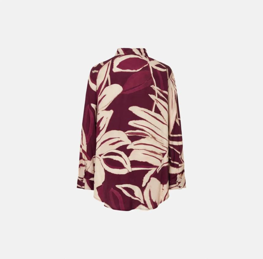 Blusa fluida estampada