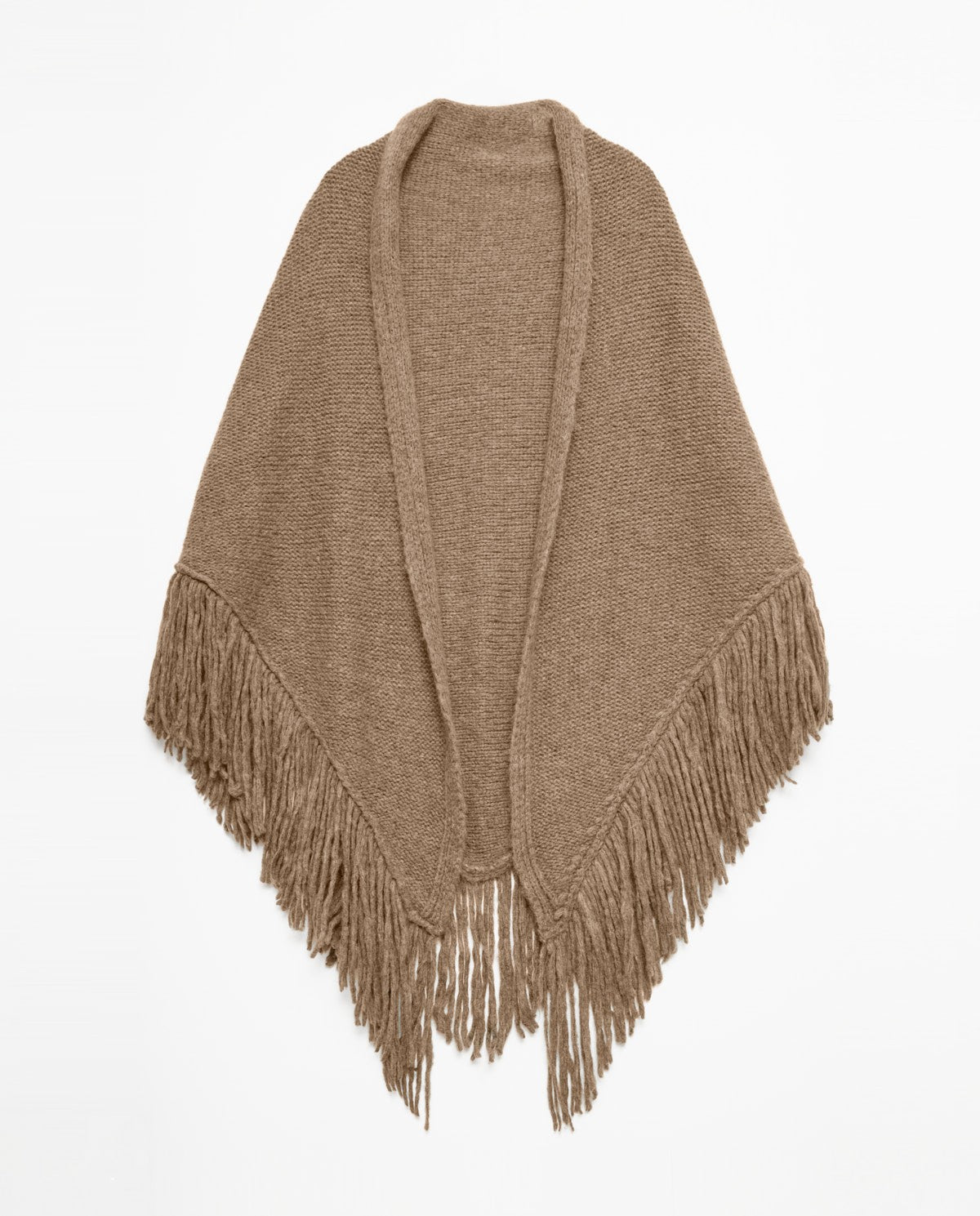 Poncho tricot lana