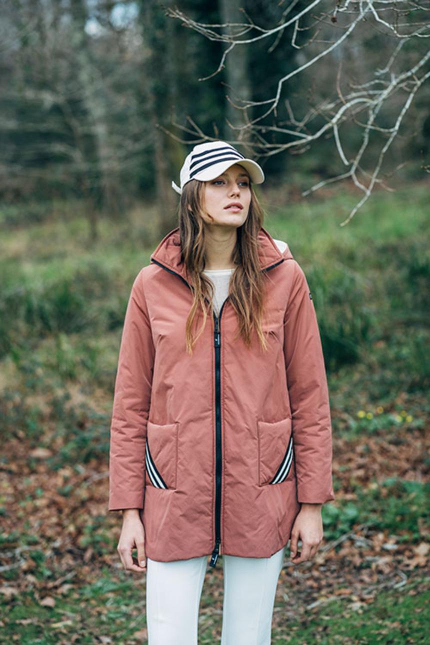 Parka color terracota