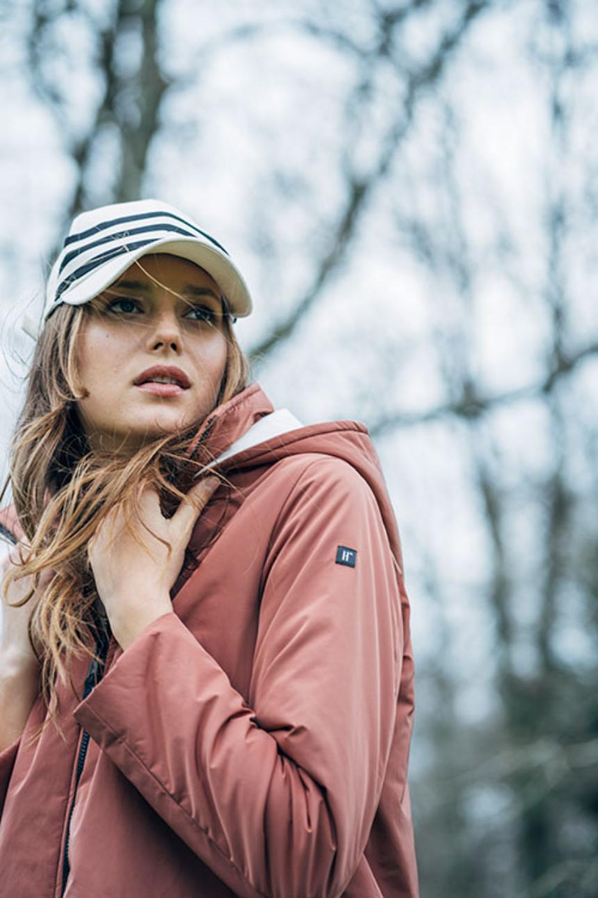 Parka color terracota