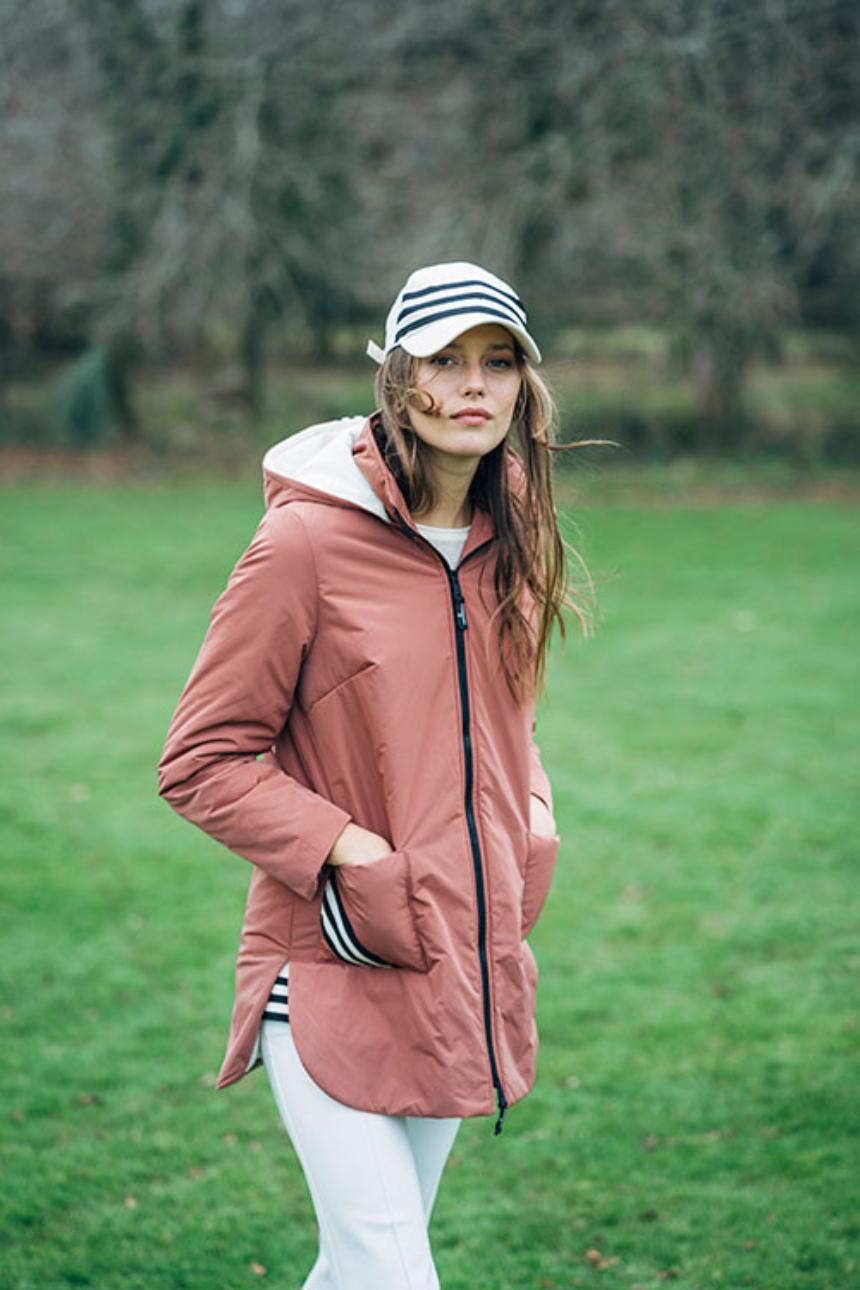 Parka color terracota