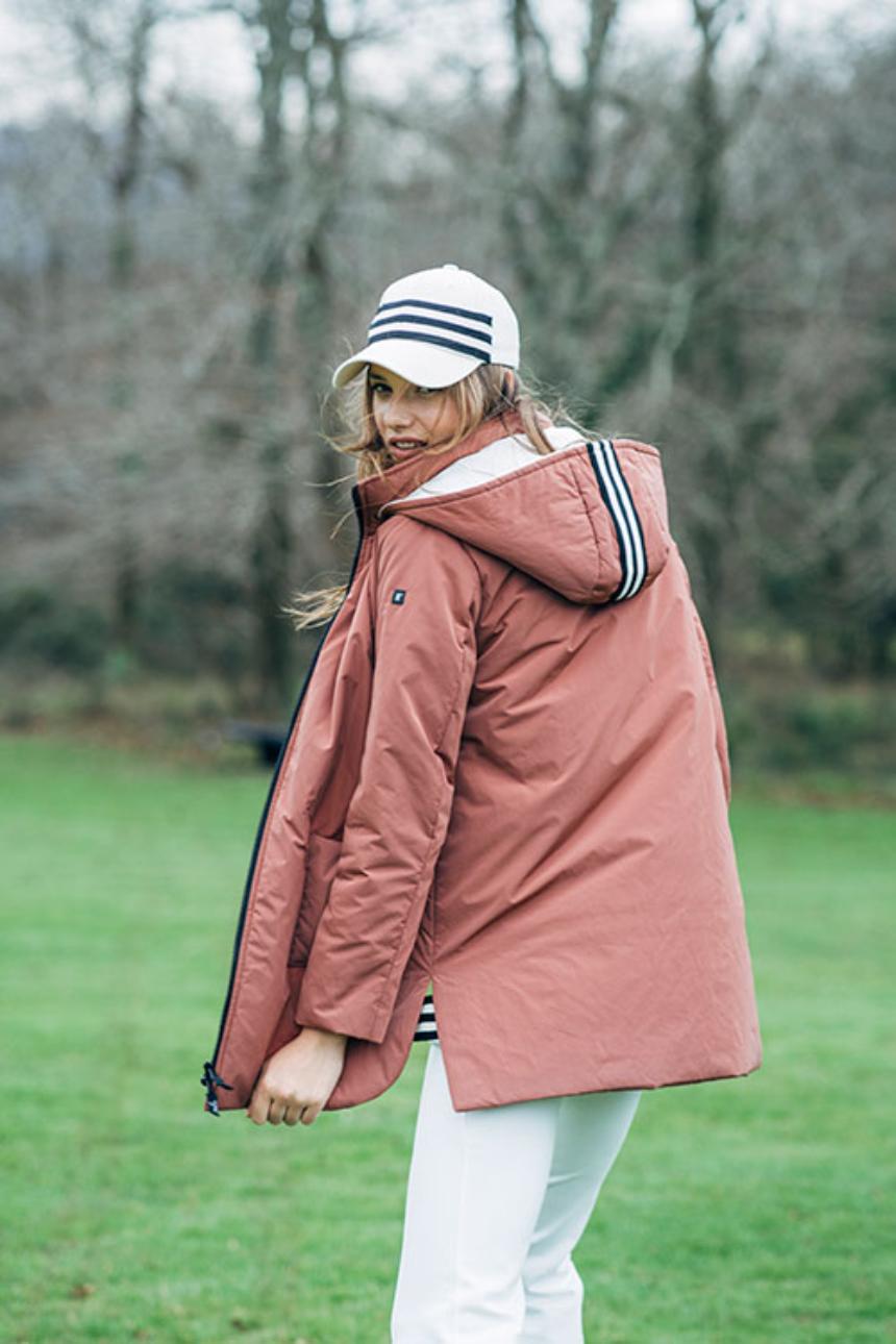Parka color terracota