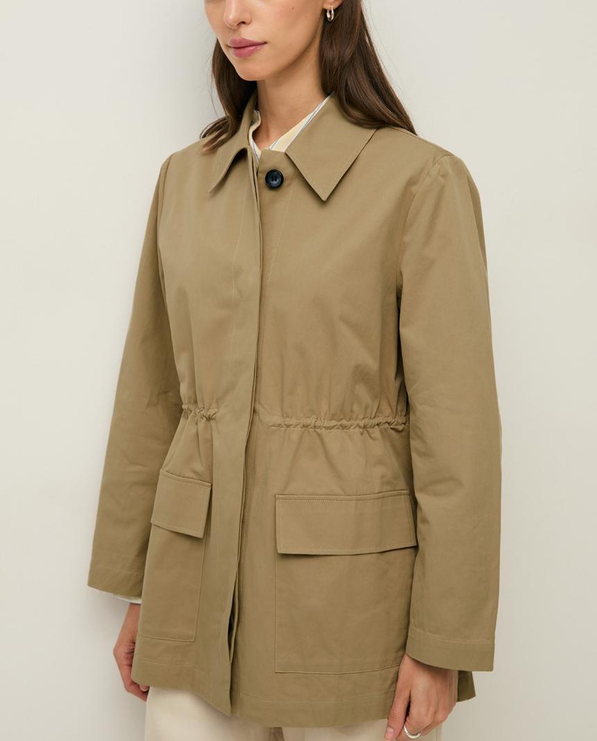 Gabardina corta 100% algodón