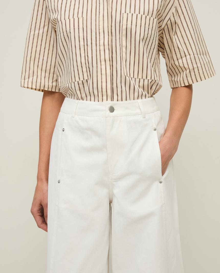 Pantalón barrel algodón