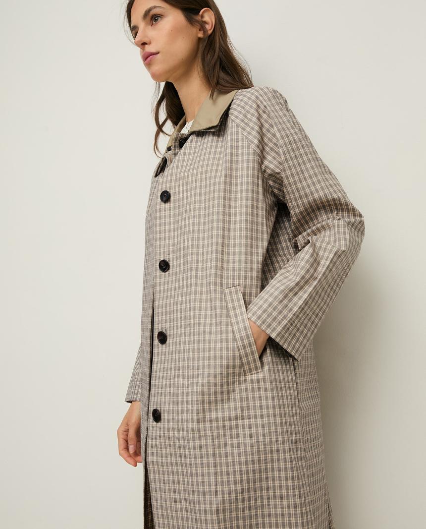 Gabardina water repellent cuadros