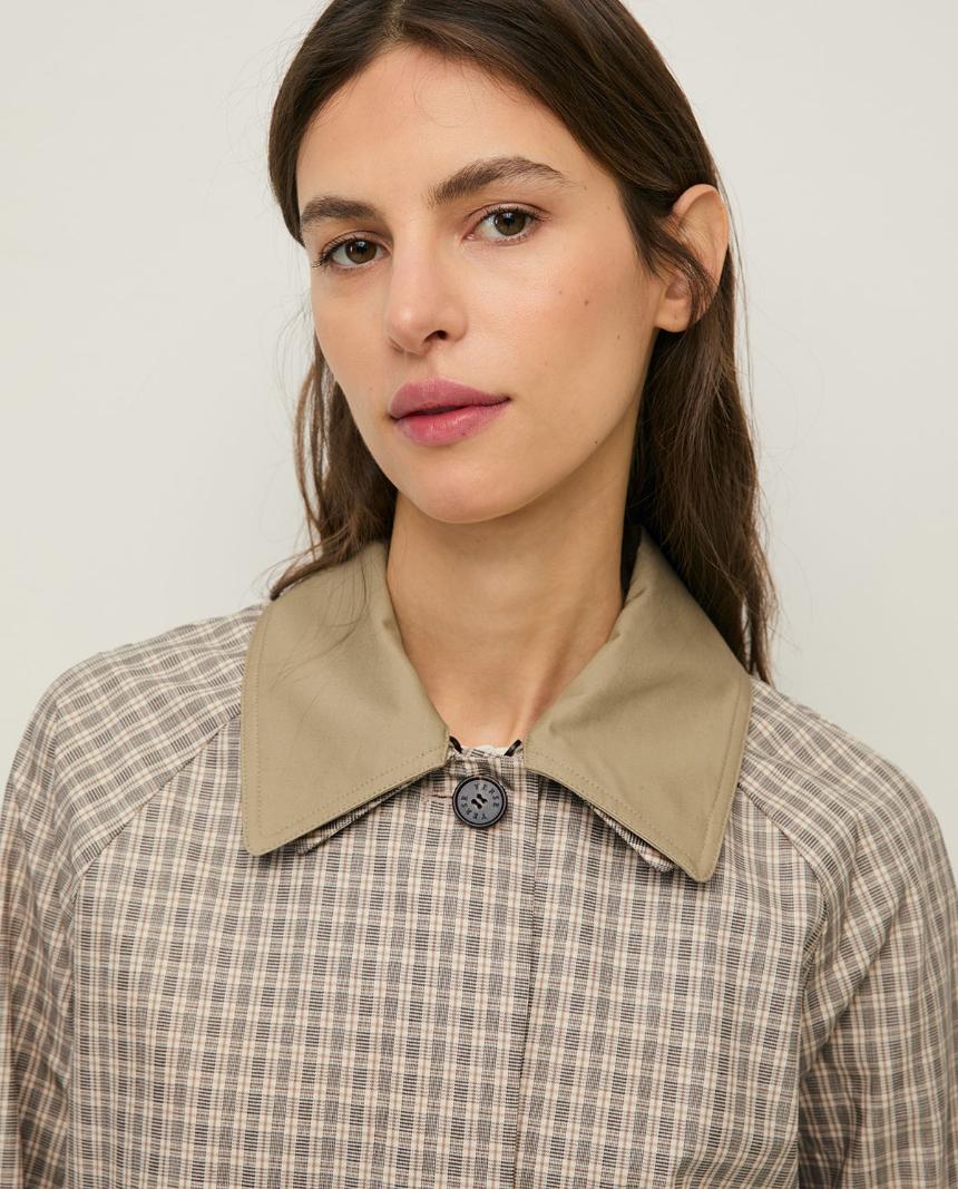 Gabardina water repellent cuadros