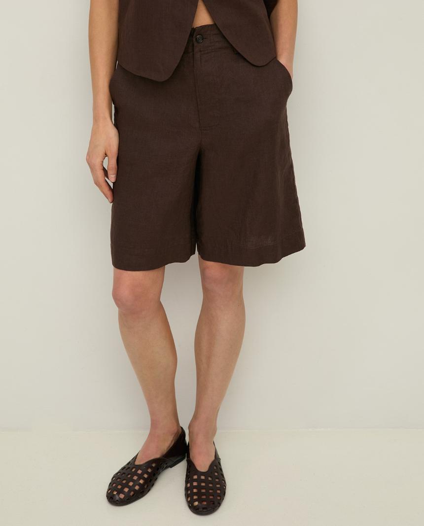 Bermudas 100% lino