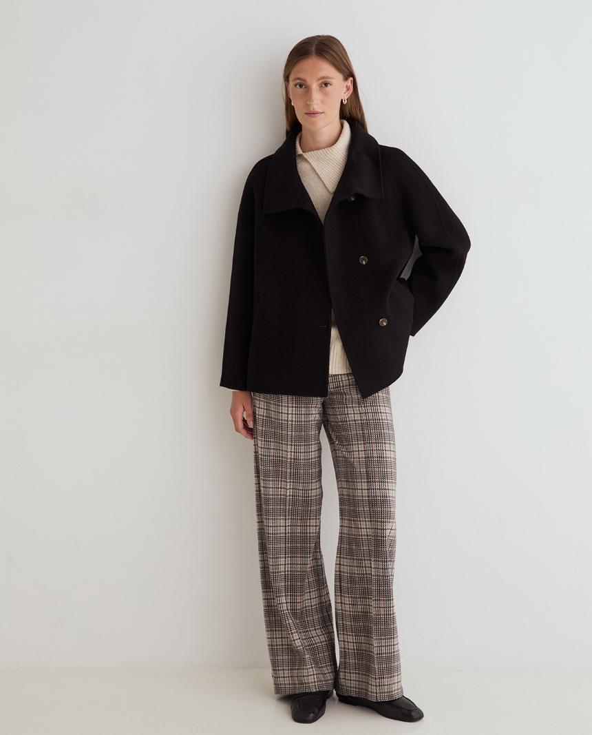 Pantalón wide leg cuadros