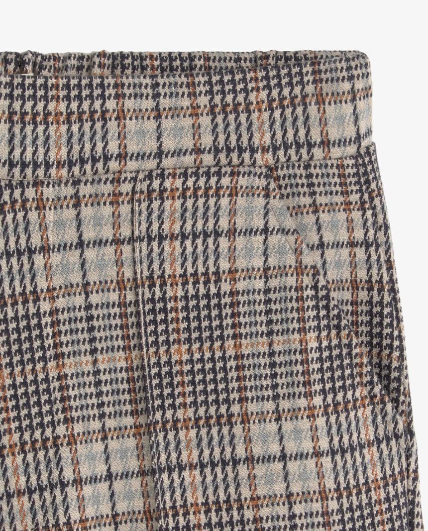 Pantalón wide leg cuadros