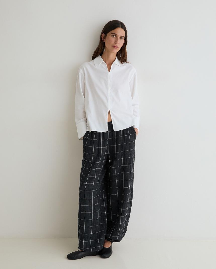 Pantalón bombacho cuadros