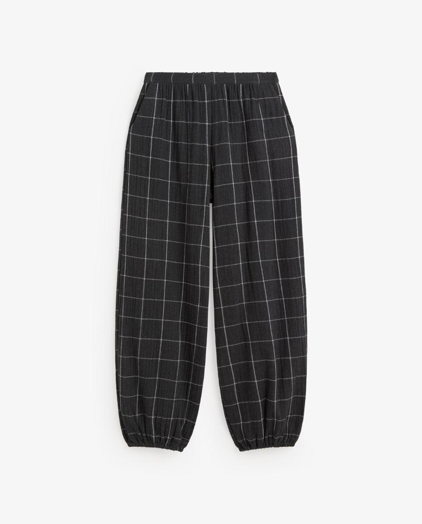 Pantalón bombacho cuadros