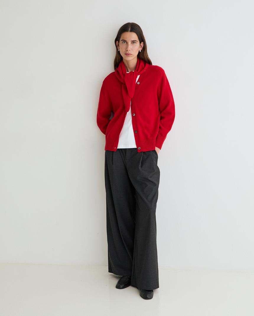 Pantalón fluido gris