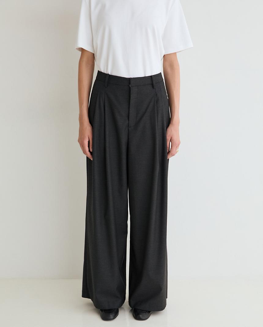 Pantalón fluido gris